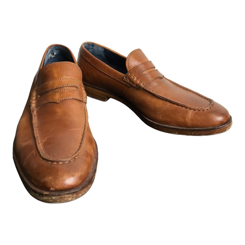 Cole Haan Wyeth Mens Size 9M Dress Shoes Brown Leather Comfort Classic Loafers